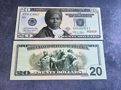 Harriet Tubman Twenty 20 Dollar Bill Novelty Collectible Money • $1.75