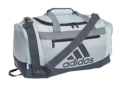 $26.99 • Buy Adidas Defender Iv Small Duffel Gym Bag Blue/gray