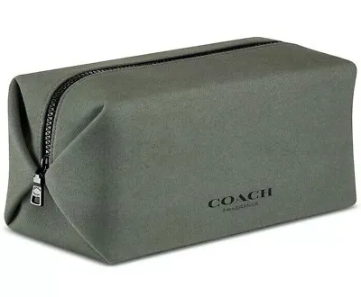 Coach Unisex Canvas Toiletry Bag Cosmetics Pouch Case Green NWT • $28.90