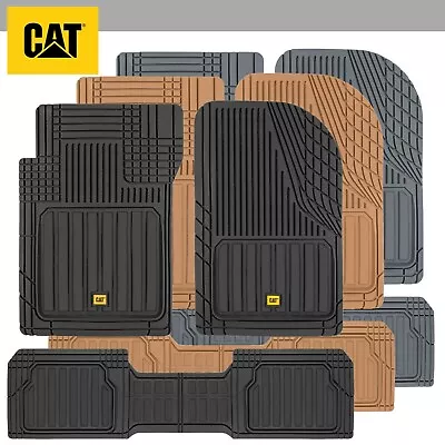 CATERPILLAR® 3pc Heavy Duty Premium Rubber Floor Mats Fit For Car Truck SUV VAN • $44.99