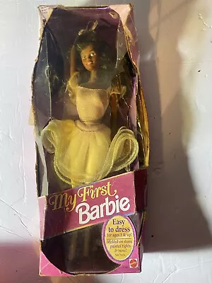 My First Barbie Easy To Dress Ballerina African American 1992 Mattel No. 2797  • $25.79