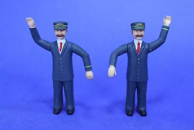 Lot Of 2 G Scale Poseable Uniformed Conductor People Figures 331d • $17.99