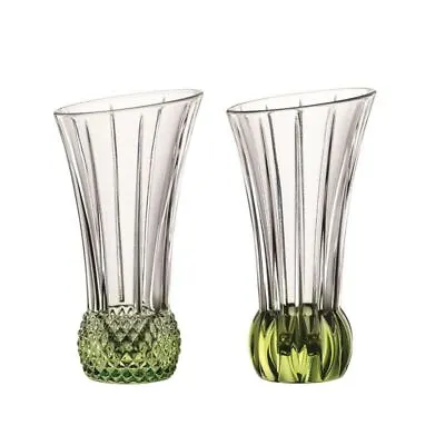 Nachtmann Crystal - Spring Vase Lime 13.6cm Set Of 2 (Made In Germany) • $44