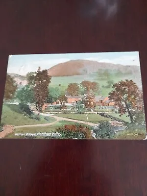 Old Postcard Wetton Village Manifold Valley (Valentines) • £6