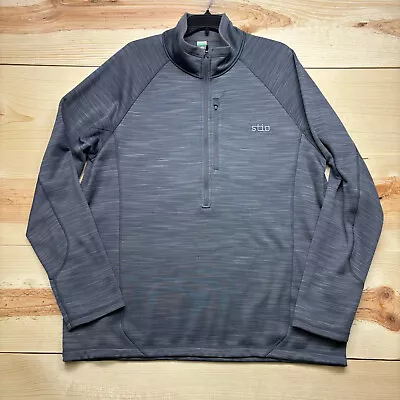 Stio Sweater Mens XXL Gray Pullover Half Zip Gannett Peak Fleece Outdoors • $34.99