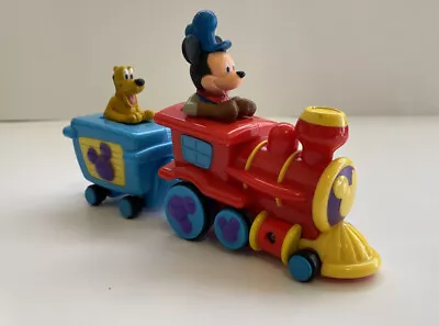 Disney Store Mickey Mouse Clubhouse Train Engine & Pluto Pull Back N Go Action • $12.99