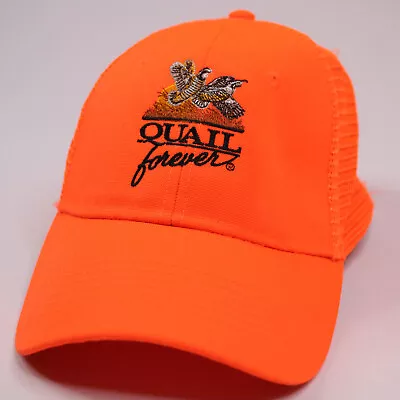 Quail Forever Orange And Black Adjustable Snapback Hunting Cap Hat Cap America  • $12.35