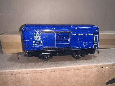 Marx  B&O Boxcar   384299.  Sliding Door Tin Train Freight Car. • $35