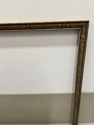 Vintage Gilt Carved Wood Picture Art Frame 14.62”x 13. 87” Fits 13.62”x 13. 12” • $25