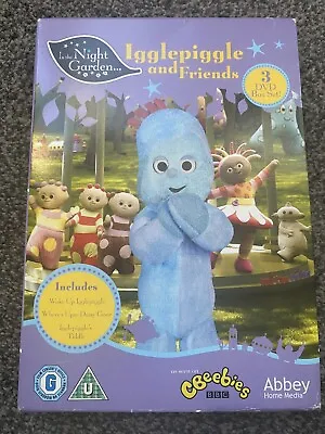 In The Night Garden Igglepiggle And Friends 3 DVD Box Set • £8