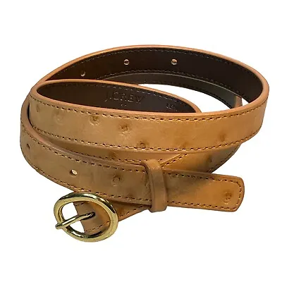 J Crew Skinny Belt Leather Tan Women's Size M 30-36 • $16.99