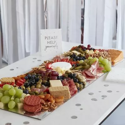 £16.15 • Buy Silver Grazing Board Kit | Charcuterie Table Party Buffet Food Platter