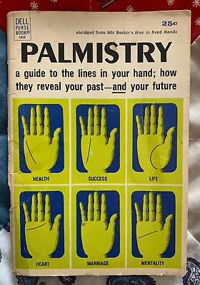 Palmistry Dell Purse Book 1968 Mir Bashir #6818 • $17.49