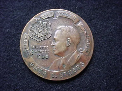 1930 Junior Order Of United American Mechanics Enlist The Youth Campaign Medal • $35