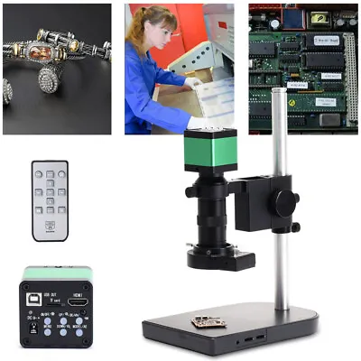 48MP 1080P HDMI Digital Industry Video Microscope Camera C-mount Lens USB NEW US • $167.20