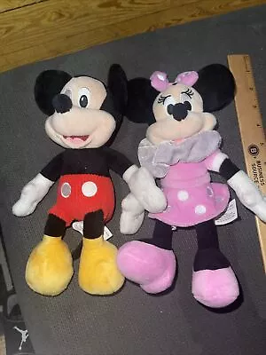 Disney Junior Mickey And Minnie Mouse 10  Plush Set • $10