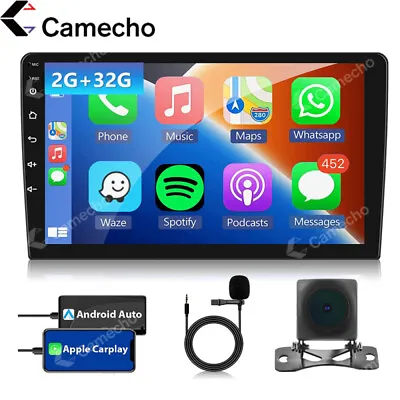 $118.99 • Buy 10.1  Android 11 For Apple Carplay Car Stereo Radio GPS WiFi 2Din+Back Up Camera