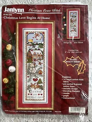 Janlynn Christmas Cross Stitch Kit: Christmas Love Begins At Home #140-103 • £6.50