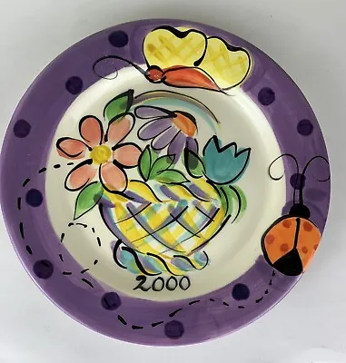 Vicki Carroll 5Th Edition 2000 Plate Flower Basket  • $18