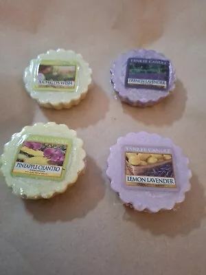 Yankee Candle - 4 X Wax Melts / Tarts - Childs Wish/P Cilantro/Lemon Lavender/LL • £9.99