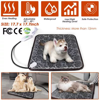 Electric Pet Heating Pad Warmer Heater Bed Heated Mat Dog/Cat Puppy Waterproof • $21.99
