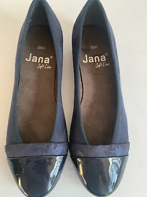£15 • Buy Jana Ladies Shoes UK 3 Width H Navy Ballerina PLEASE READ