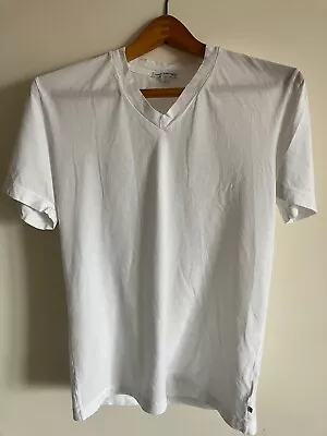 James Perse Men’s V-Neck T-Shirt (NWOT) Made In USA White Size 1 • £28.50
