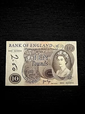 💯 Old £10 Ten Pound Note. 1970’s / Good Condition/ GENUINE. • £23.50