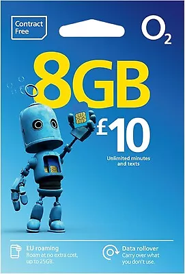 2 X OFFICIAL O2 NETWORK PAY AS YOU GO 02 SIM CARD SEALED UNLIMITED CALLS & TEXTS • £0.99