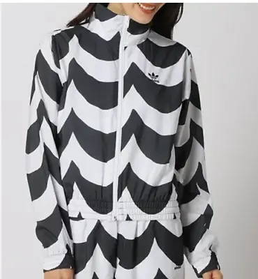 Adidas Marimekko Lightweight Nylon Jacket Black And White Size US Small  UK4 • $70