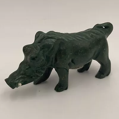 Verdite Carved Stone Warthog Green South Africa Safari Animal • $19.99