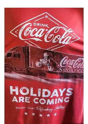 Official Coca-Cola Graphic Holidays Are Coming Truck T-shirt Top Tee XL 46-48  • £5.95