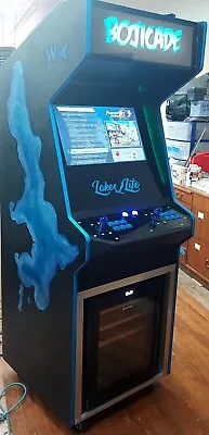 BOJICADE Stand Up Arcade Custom Multicade EPOXY/RESIN Side Art OKOBOJI Iowa WOW! • $11996.76