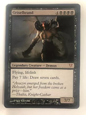 MTG 1x Griselbrand - Avacyn Restored 106/244 NM Magic The Gathering-671 • $9.99