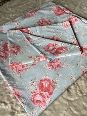£34.99 • Buy CATH KIDSTON ~ BLUE FLORAL KING SIZE DUVET COVER And 2 PILLOW CASES ~ Rose