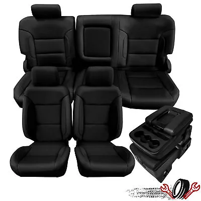 16Pcs Seat Covers Full Set Kit For 2014-2018 Chevy Silverado Crew Cab LT • $199.98