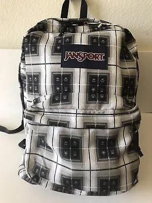 Jansport Black/white/grey Black Arcade Superbreak One School Backpack Nwt • £38.57