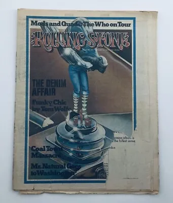 VTG Rolling Stone Magazine January 3 1974 No. 151 The Denim Affair No Label • $12.95