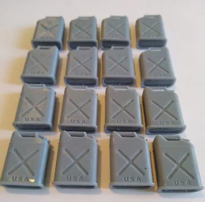 #49-120mm 1/16 Resin Ultimate U.s. Jerry Can Set Bargain 16 Pieces..2 Types! • £17.50