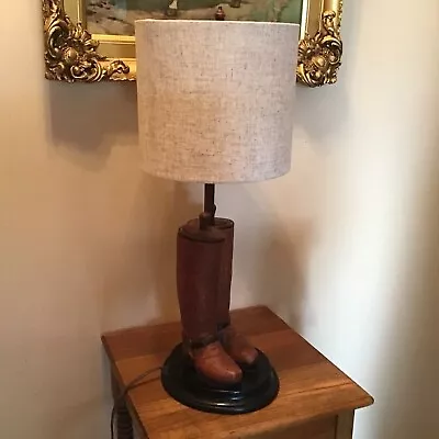 Rare 21” Vintage Horse  English Riding Boots Table Lamp • $53.99