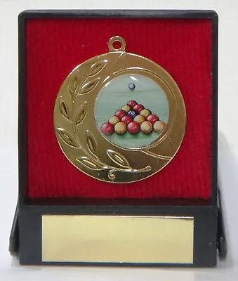 £3.99 • Buy 45mm GOLD MEDAL WITH POOL CENTRE IN PRESENTATION BOX, FREE ENGRAVING, FREE POST