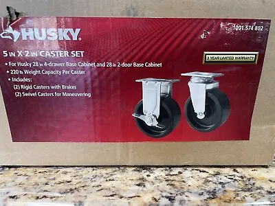 Husky G0502AC-US  5 IN. X 2 IN.  Caster Set Of 4  New • $40