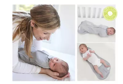 $9.99 • Buy Woombie Love You Air Swaddle In Grey