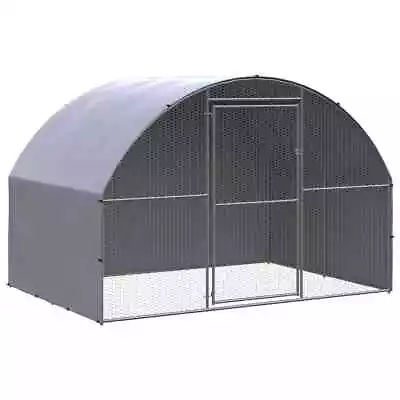 Outdoor Chicken Cage Coop Rabbit Hutch Run Ferret Roof Cover House Large 3x2x2M • $314.51