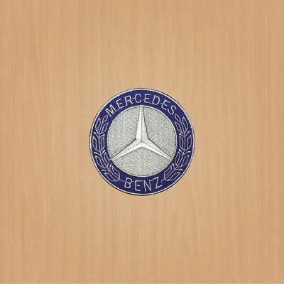 Embroidery Patch Iron On Sew On Patch Mercedes Blue Patch New  Cars Patch  • $4.38