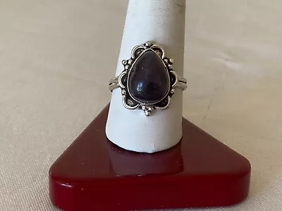 Marbled Purple Stone Sterling Silver Ring - Size 10.5 NWOT • $8
