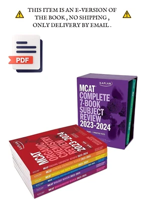 $19.99 • Buy MCAT Complete 7-Book Subject Review 2023-2024 (Digital Download)
