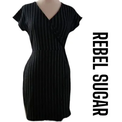 REBEL SUGAR Medium Striped Fit And Flare Dress • $30