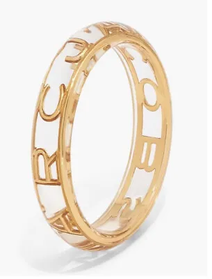 MARC JACOBS Monogram Bangle Clear/Gold- New With Tags RRP £160.00 • £100