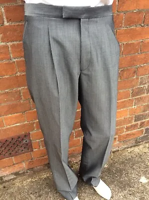 Mens Grey Wedding/masonic/evening Wear Suit Trousers • £15